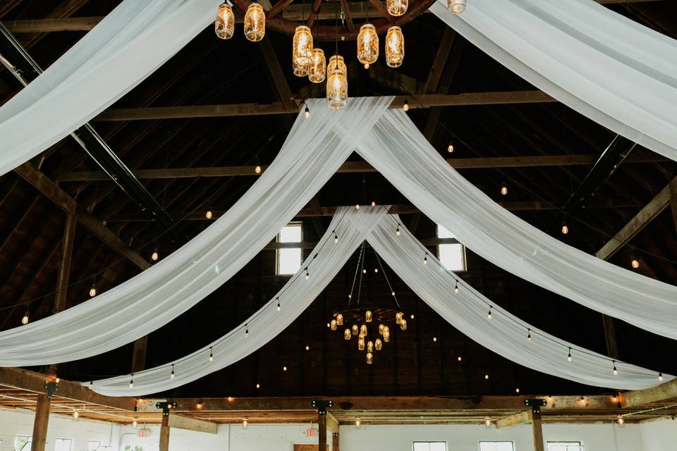 Barn Draping & Lighting