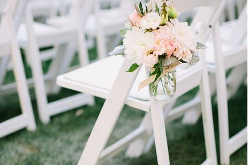 Chair flowers