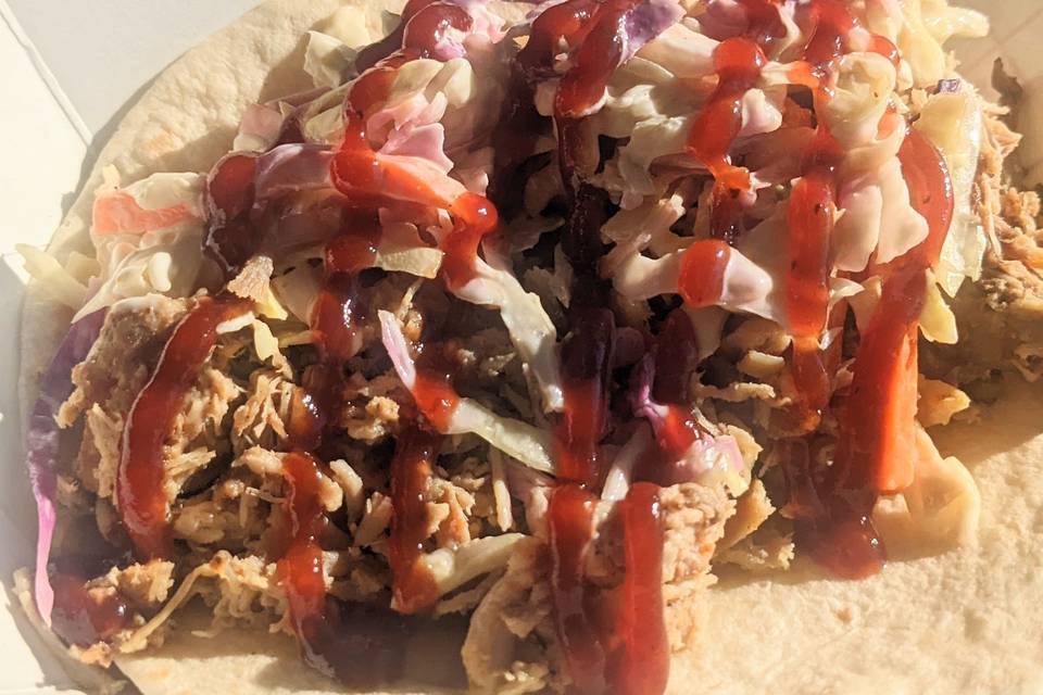 BBQ Pulled Pork and Slaw Taco