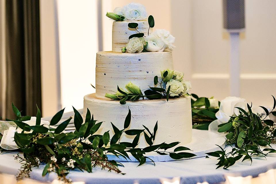 3 tier Wedding Crepe Cake