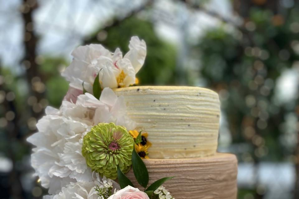 3 tier Wedding Crepe Cake