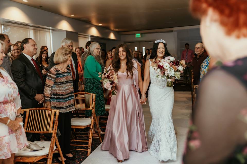 Here comes the bride!