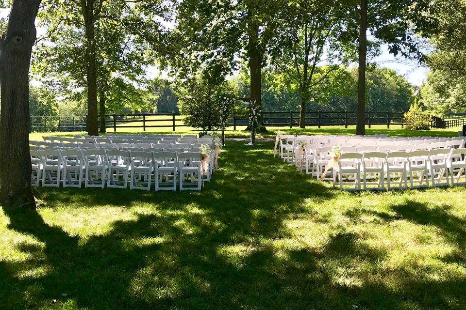 Outdoor ceremony