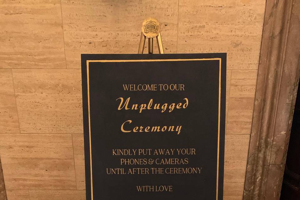 Unplugged Ceremony