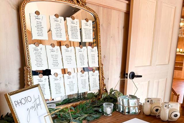 Welcome table
