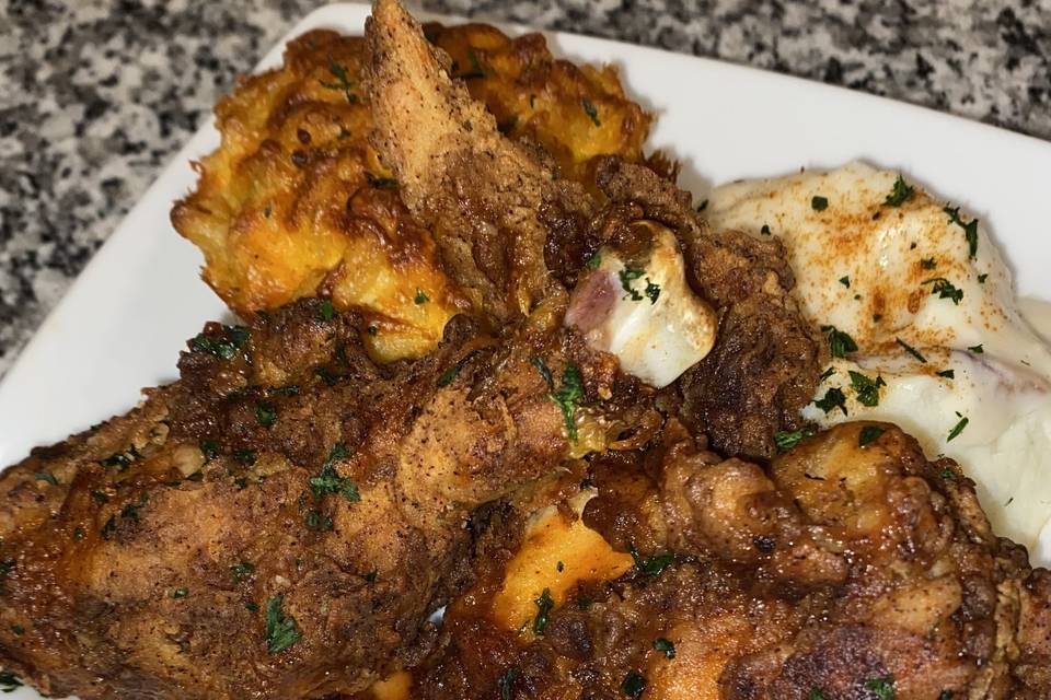 Skillet-fried chicken