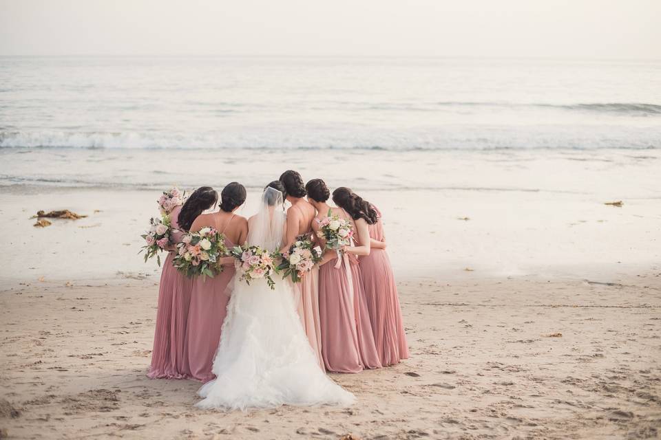 The girls at the beach