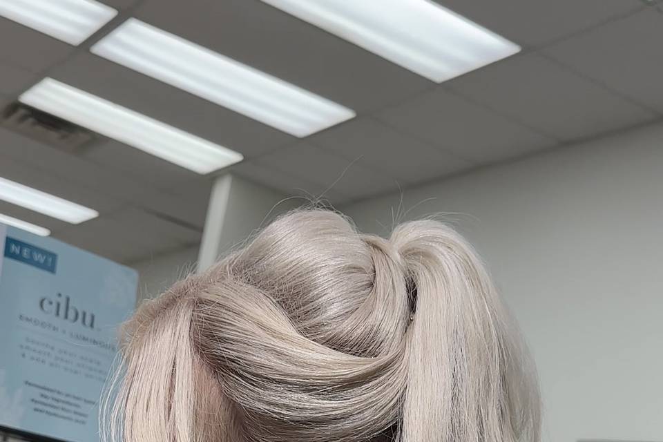 Bride hair