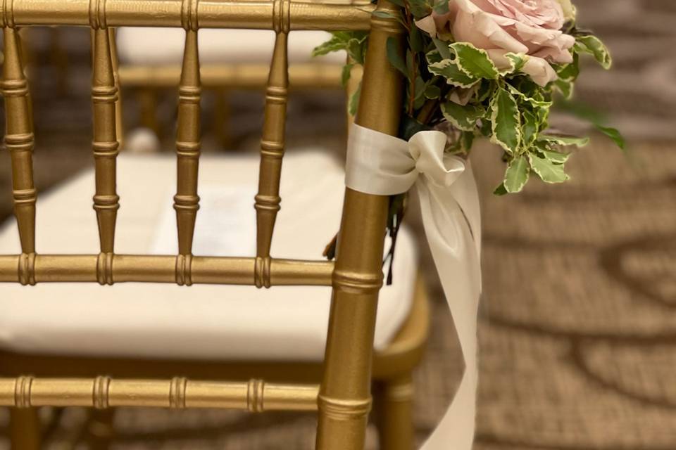 Ceremony chair decor