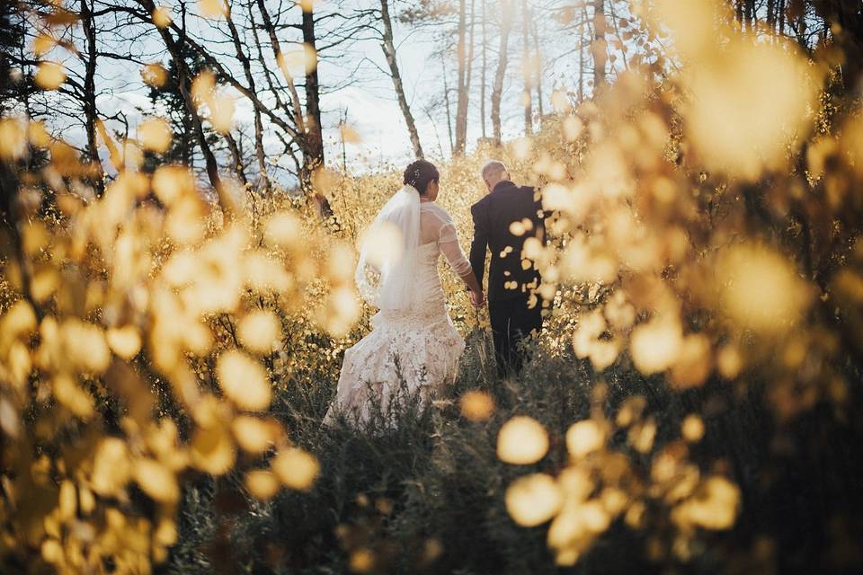 Colorado fall wedding