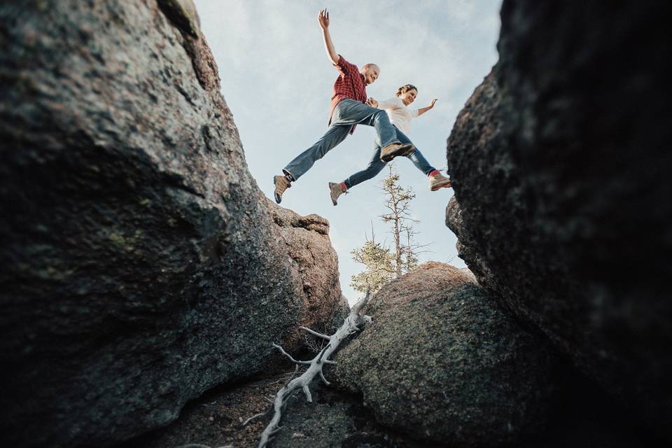 Adventurous couple