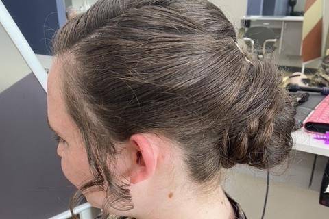 Side view updo