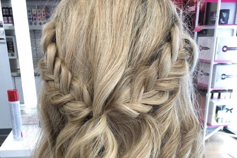 Fish tail braid look