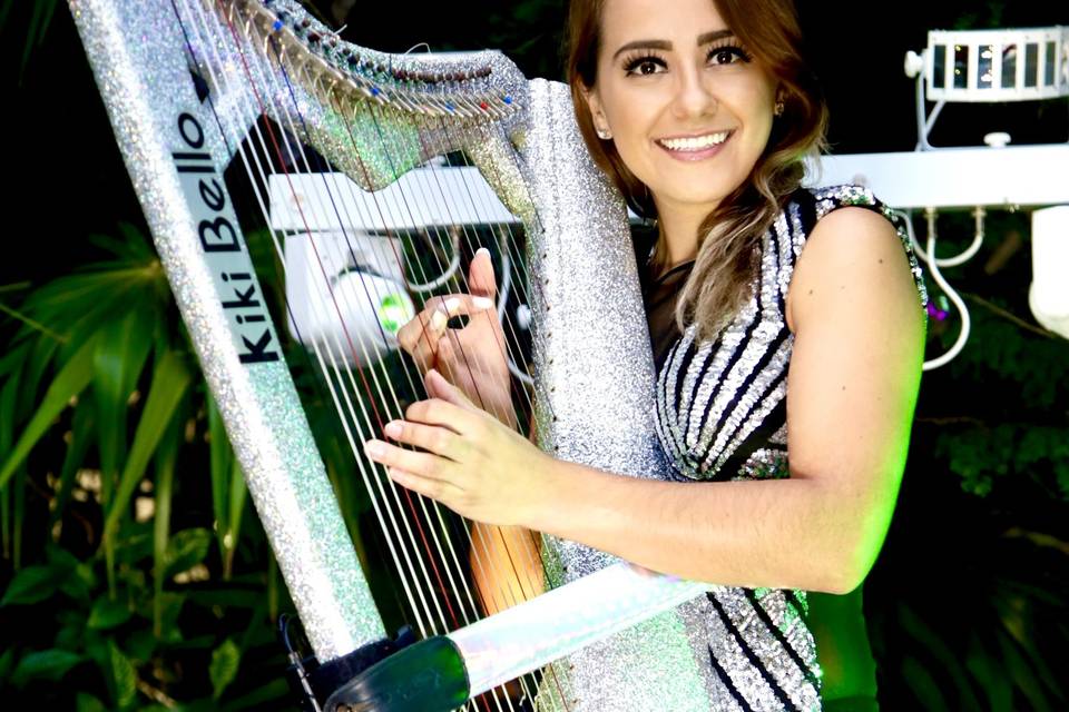 Harpist Kiki Bello