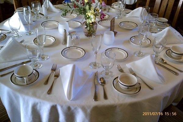 A traditional place setting