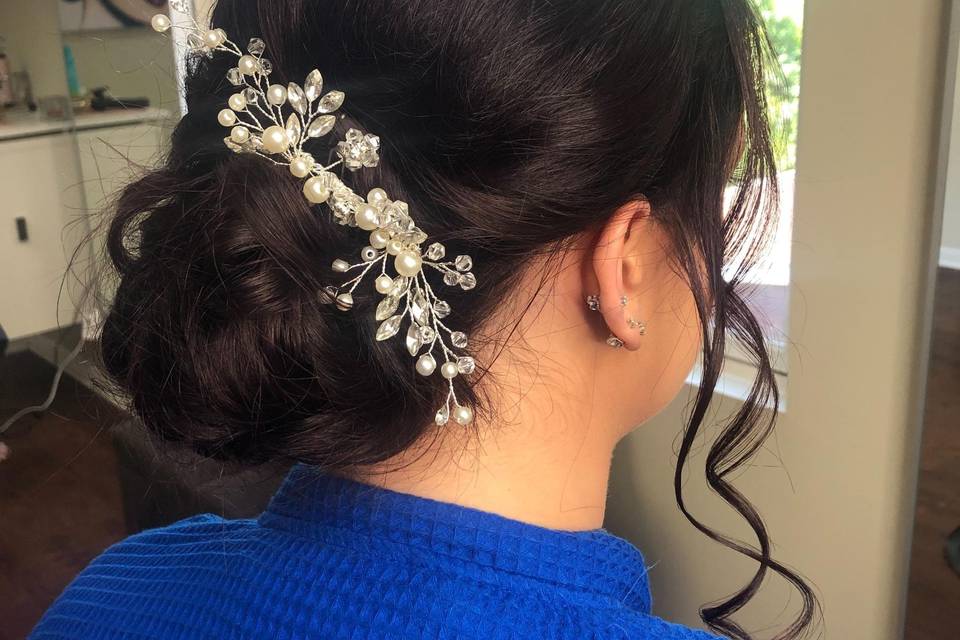 Carrie bridal updo