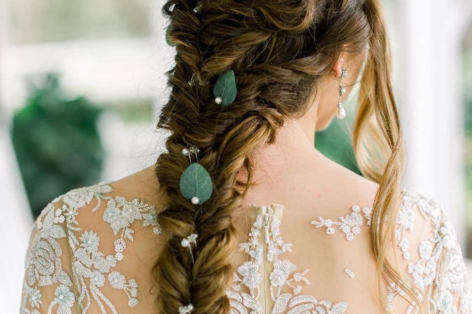 Romantic bridal braid