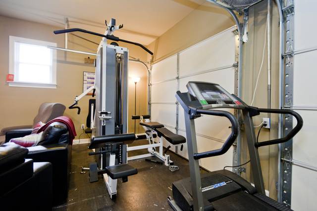 Workout facility and game room