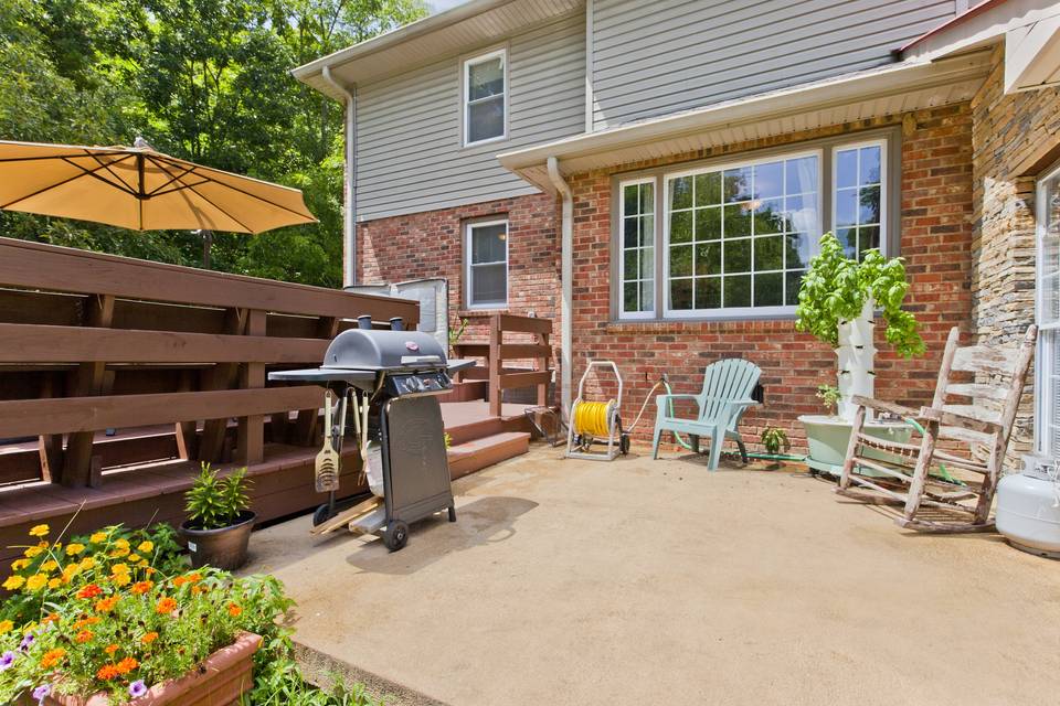 Deck and BBQ grill
