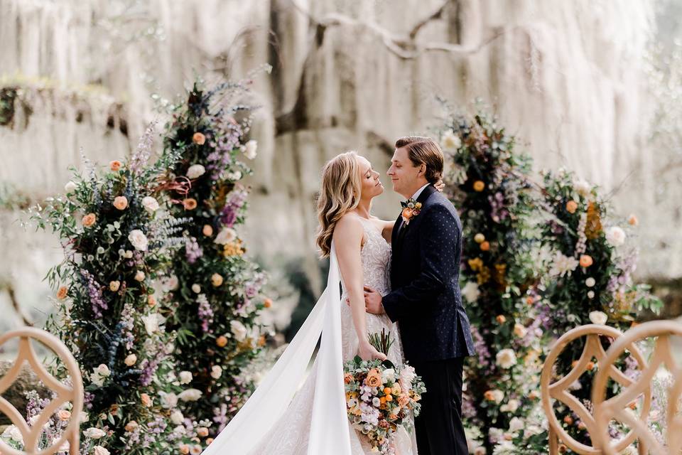 Ceremony under the oaks