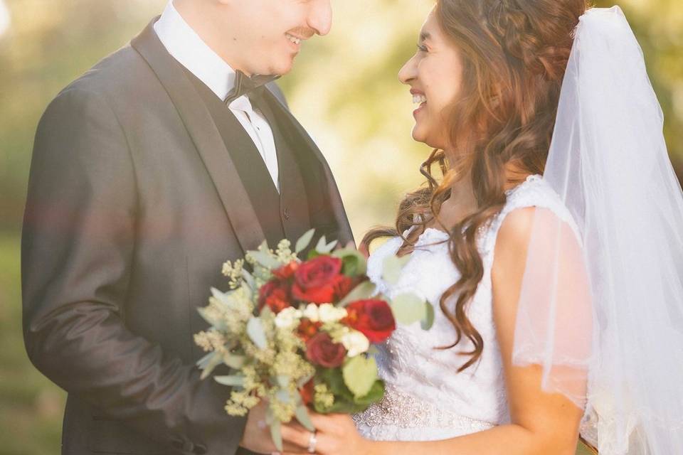 Park Wedding Portrait