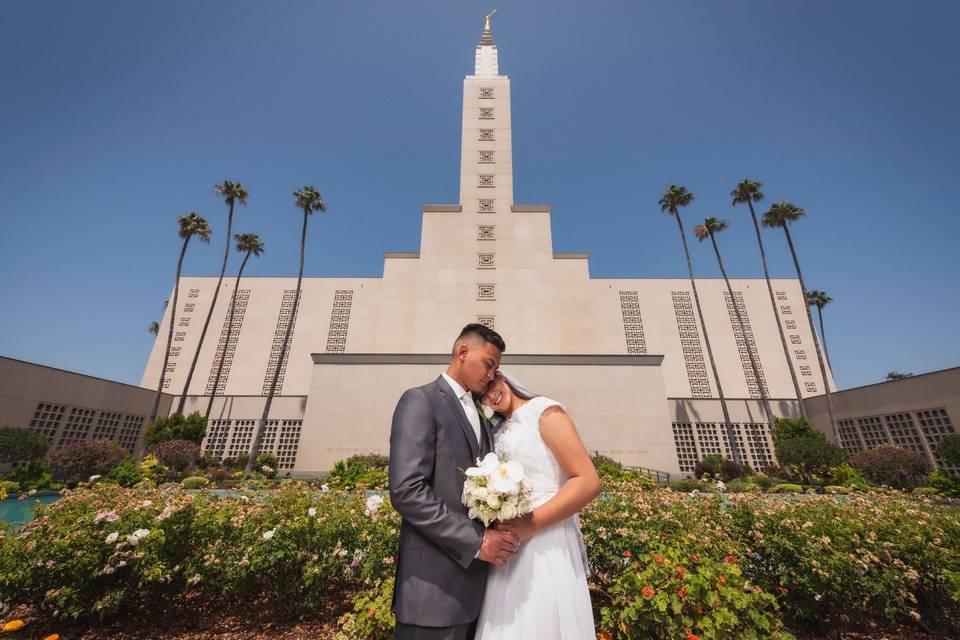 Wedding at the LA Temple