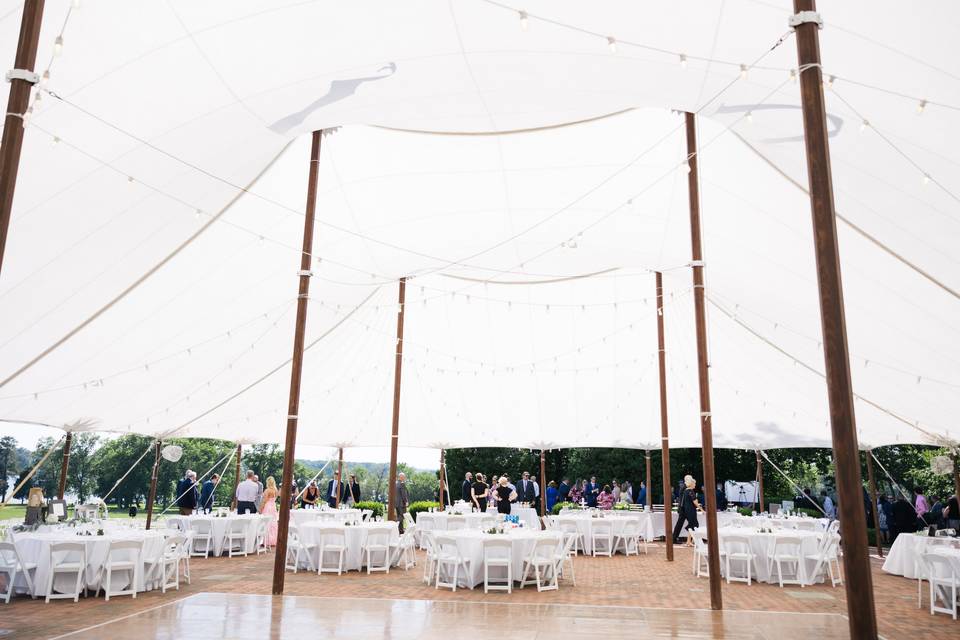 Reception Tent + Setup