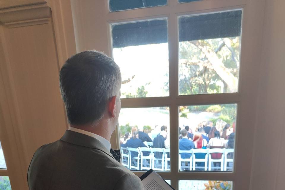 Waiting for the ceremony