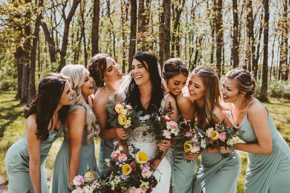 Bridal party flowers