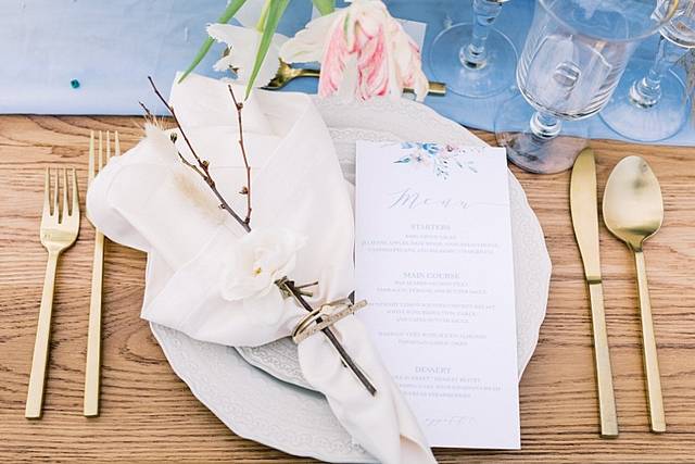 Spring Wedding Table Settings