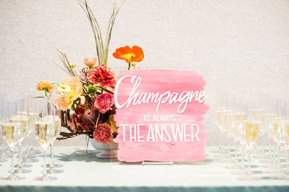 Champagne is ALWAYS the answer