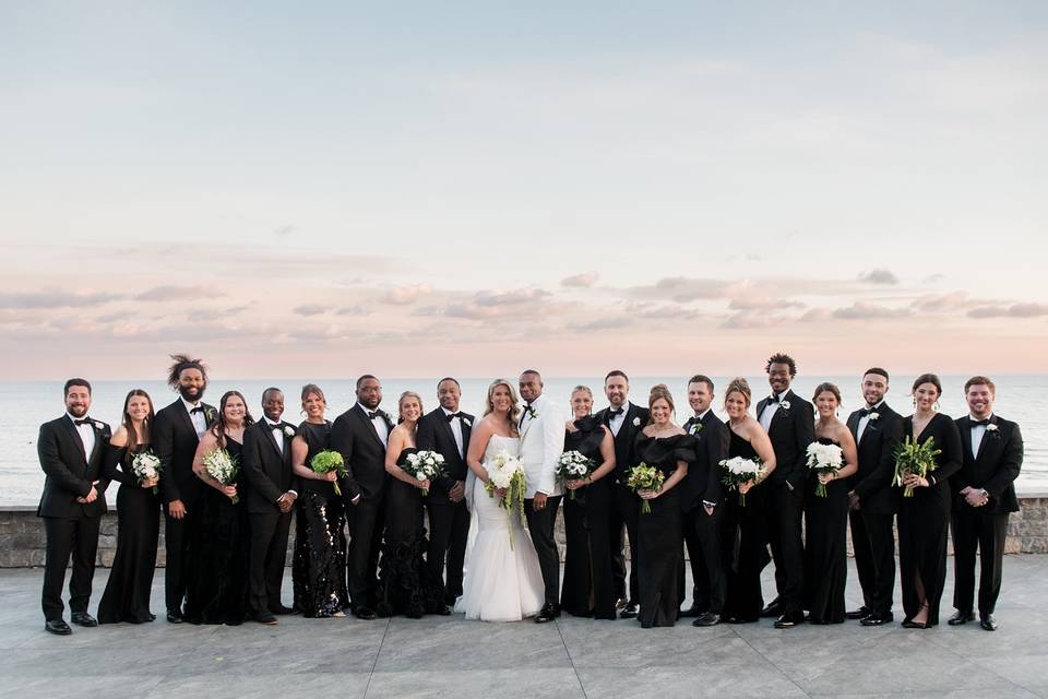 Winter Wedding Bridal Party