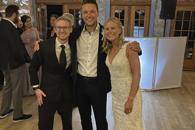 With Bride & Groom