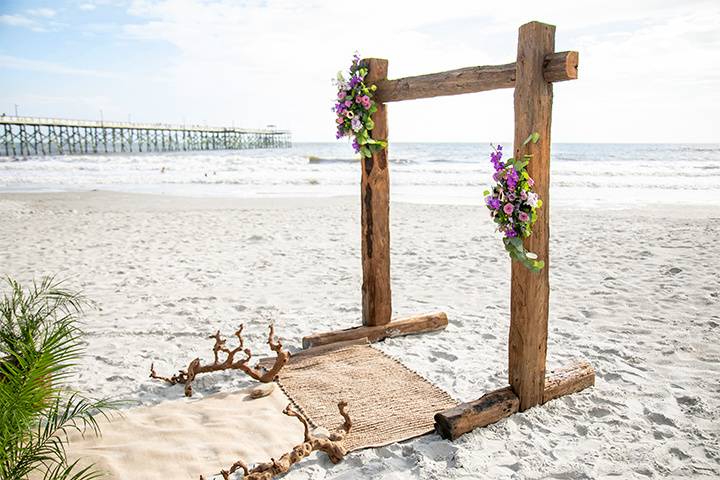 Beach Arbor and Chairs