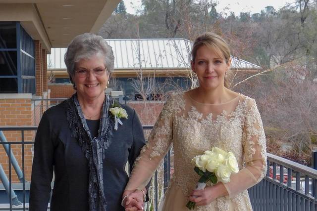 Bride and bride's mom
