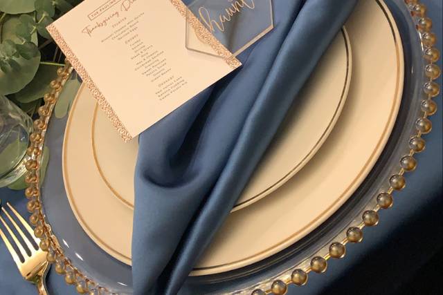 Elegance decor table setting