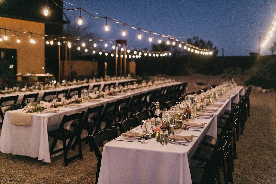 Reception courtyard