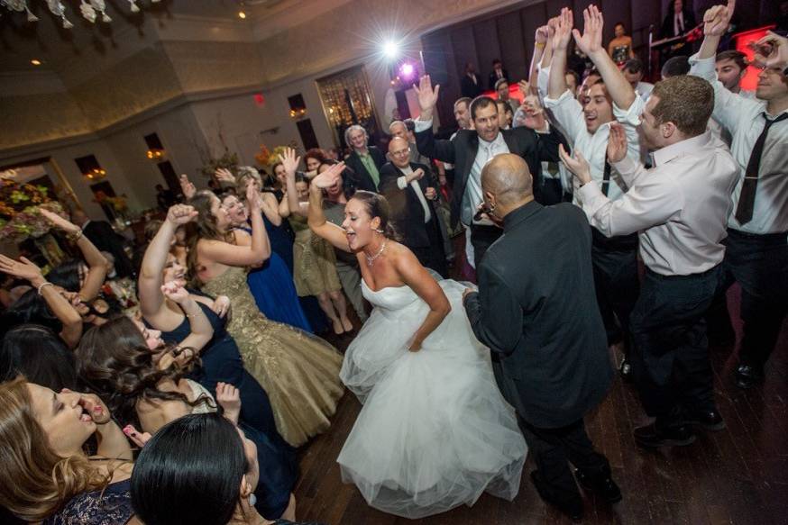 Wedding dance party