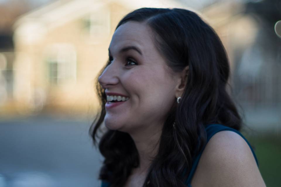 Bridesmaid and a smile...