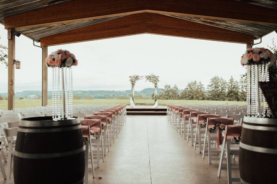 Ceremony set up