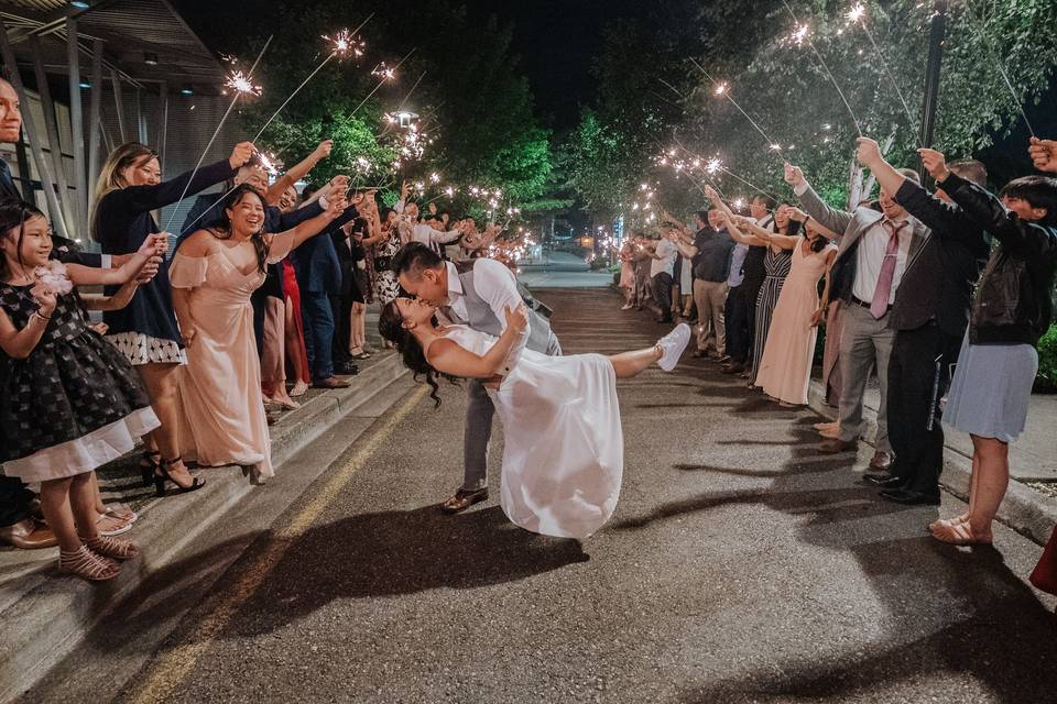 Sparkler exit coordination