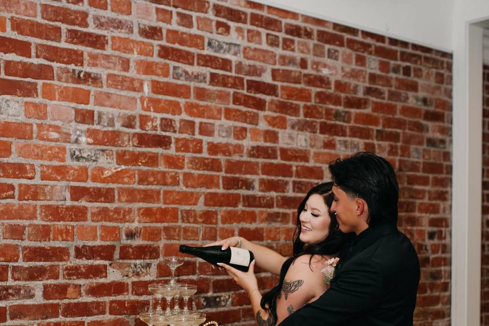 Champagne tower