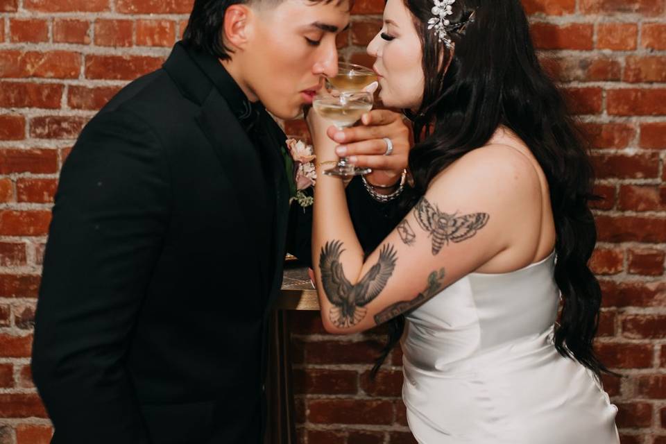 Champagne toast
