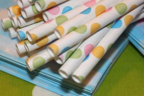 Striped Paper Straws -- many colors to choose from!