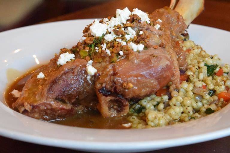 Mediterranean braised lamb shank