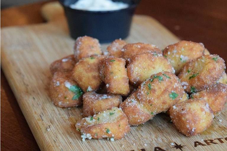 Crispy garlic parmesan gnocchi