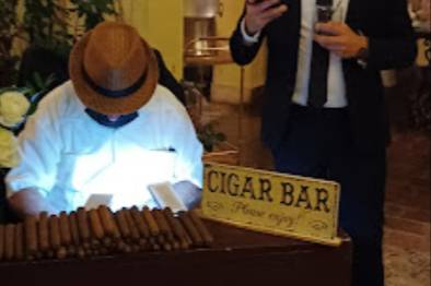 Preparing cigars for guests