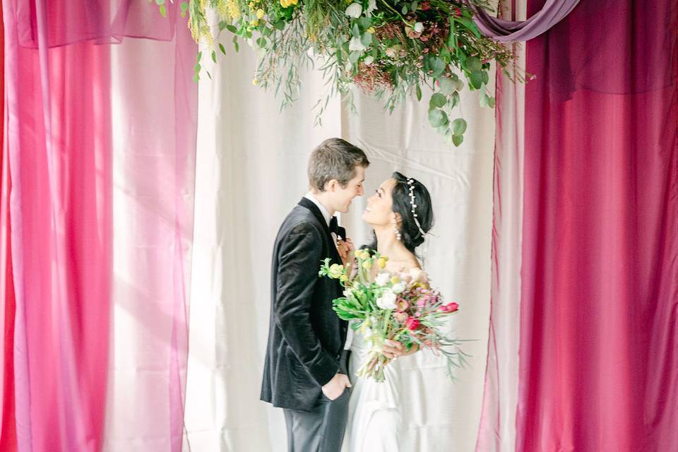 Asymmetrical Hand Tie Bouquet