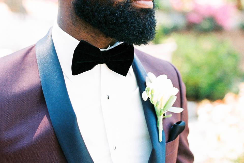 Groom before his ceremony
