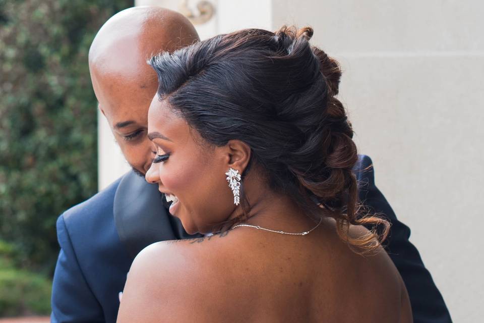 Dancing as newlyweds